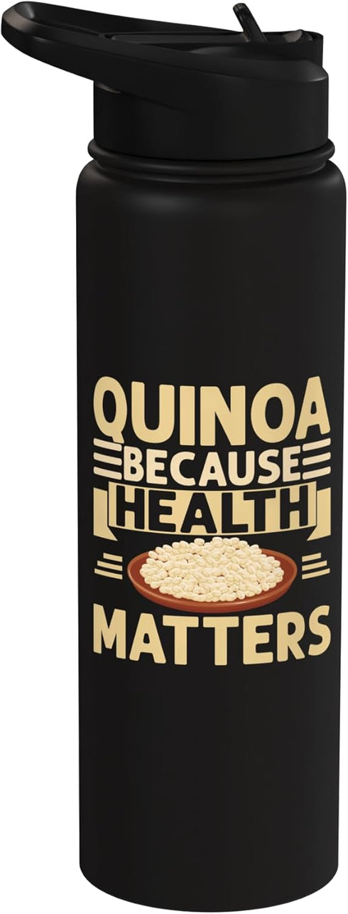 Quinoa Gifts Quinoa Because Health Matters Quinoa Stainless Steel Insulated Water Bottle