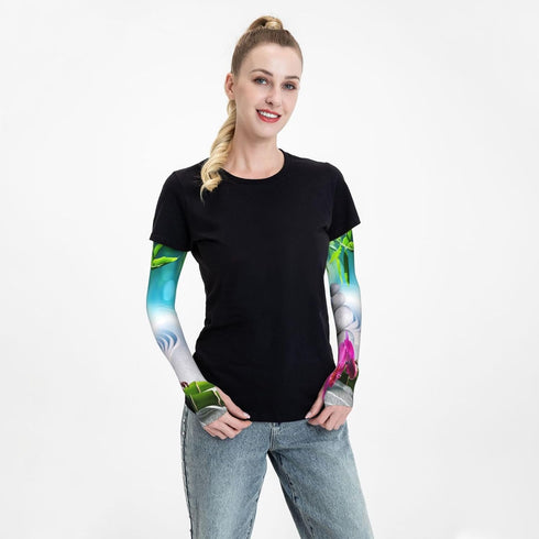 Cghjklzxv Spa, Sand Orchid And Massage Stones In Le Jardin Zen Sunny Meditation Ice Silk Arm Guard, Lightweight