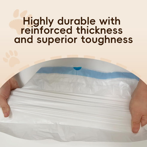 OuhDvgny MW-SC01/MW-SC02/MW-LR01 18" 12.6"Heavy 100 counts) Cat Litter Box Liners Bag Fit For Automatic Self Cleaning