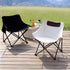 330 lbs Folding Chairs Heavy Duty Support Moon Chair with Carry Bag, Outdoor Quad Lumbar Back Padded with Side Pockets