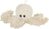 Petlou Durable Natural Nubby Plush Dog Toys with Squeaker and Crinkle Paper, Multi-Size (Natural Octopus)