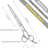 High-end Professional Dog Grooming Scissors, 7.5 Inch, Extremely Sharp, Advanced Stainless Steel Alloy for Dogs, Cats,