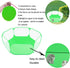 Small Animals Tent, Reptiles Cage, Breathable Transparent Pet Playpen, Portable Yard Fence (Cool Green)