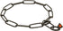 Herm Sprenger Black Stainless Steel Long Link Fur Saver Dog Training Collar | No-Pull Slip Chain for Small Medium Large