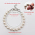 0.55 inch Big Pearl Dog Collar,Suit for Medium Large Dog,Occasions and Garden Party,Strong Stainless Steel Wire Rope,Elegant Exquisite Adjustable Dog Pearl Necklace