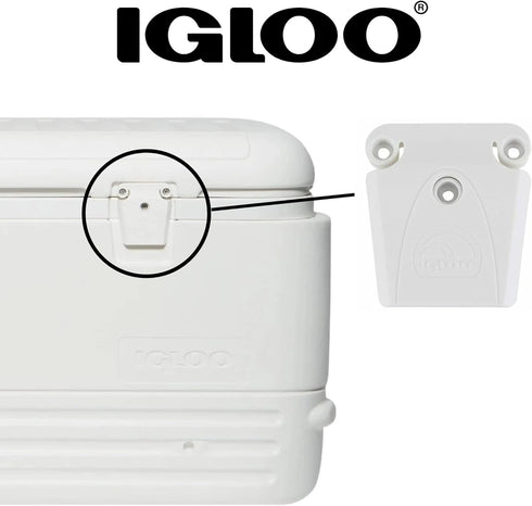 Igloo Plastic Latch Closure, Universal, White