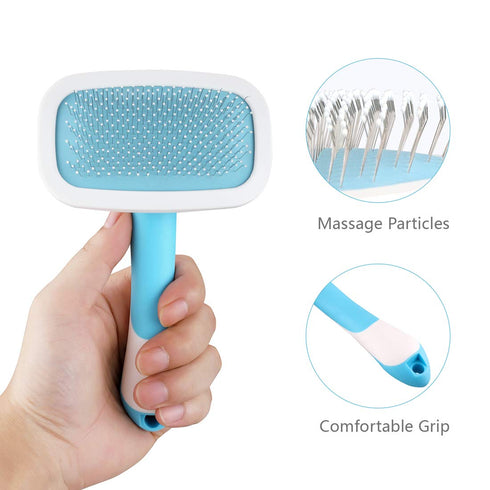 Dog Brush & Cat Brush for Shedding and Grooming, Pet Slicker Combs for Dogs & Cats with Long or Short Hair