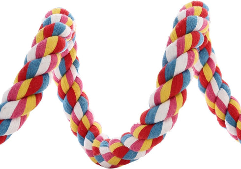 Bird Rope Perches, Parrot Toys, 21 Inches Rope Bungee Bird Toy, 1 Pack
