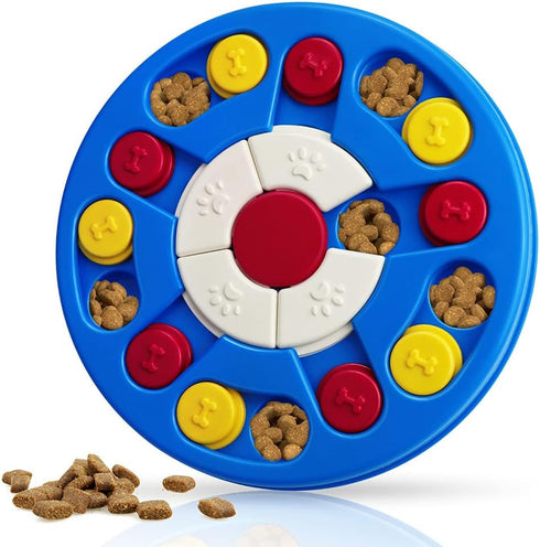 Dog Puzzle Toy, Interactive Game, Mentally Stimulating Treat Dispenser for Large Dogs, Food Grade Material