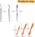 Tick Removal Tool for Dogs - Cat Comb for Shedding, Stainless Steel Grooming Comb Kit for Small Dogs (10 Pack)