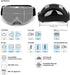 Motocross Motorcycle Goggles - Bike Off Road Racing Goggle, Anti-Scratch Dustproof UV400