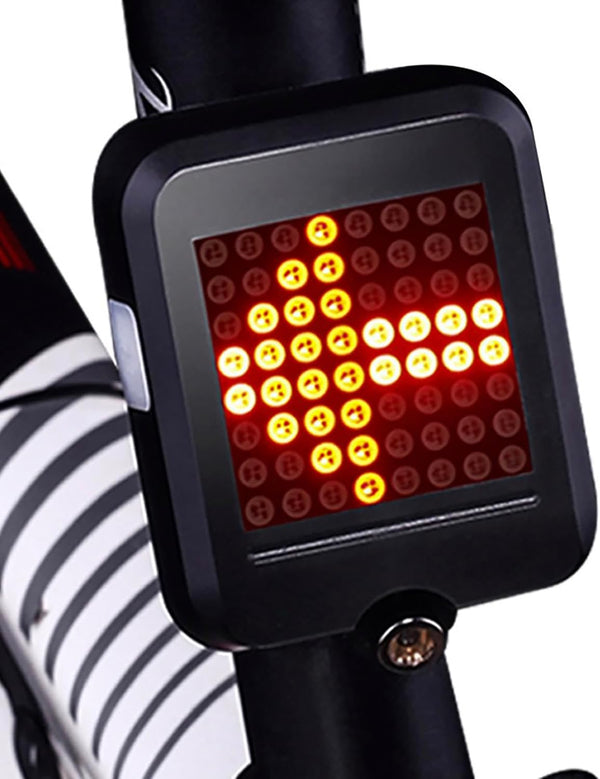 Intelligent Bike Tail Light with Smart Rechargeable LED, Automatic Direction and Brake Sensor for Enhanced Safety