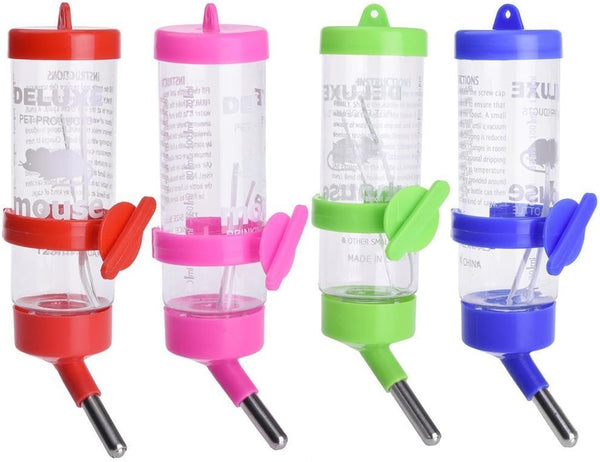 Litewoo Pet Cage Water Bottle - 125-250ML, Easy to Install and Leak Proof, Hanging Dispenser for Small Animals