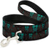 Buckle-Down Pet Leash - Turquoise Owls in Trees - 4 Feet Long - 1.5" Wide