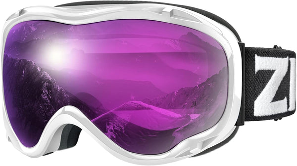 ZIONOR Lagopus B1 Ski Goggles - OTG Anti-Fog Snow Goggles, UV Protection for Men, Women, Youth