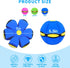 Dog Flying Disc Toy - Pet Toy Flying Saucer Ball with 3 Lights - Outdoor Games for Dogs (Green + Pink, 2PCS)