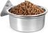 Raised Small Dog Bowls, Wall Mount Pet Bowl, Collapsible Elevated Bowl for Dog Cat Chicken Coop - 4 Cups