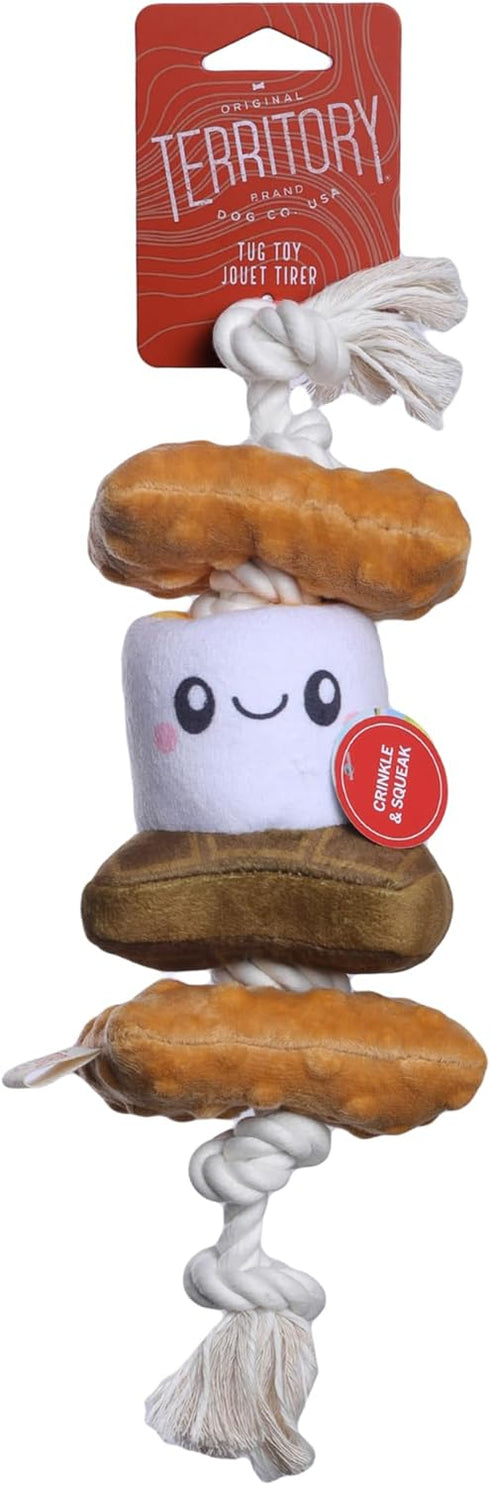 Territory S'Mores Squeaker Rope Tug Dog Toy