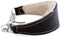 Sheepskin Lined Leather Martingale Dog Collar 1.75in Wide by 14in - Black