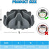 Silicone Dog Slow Feeder Bowl Insert, Strong Suction Cups for Stainless Steel, Glass, Ceramic Dog Bowls (Grey, Medium)