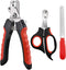 Pet Nail Clippers and Trimmers Set, Safety Guard to Avoid Over Cutting, Razor Sharp Blades Grooming Tool for All Dogs