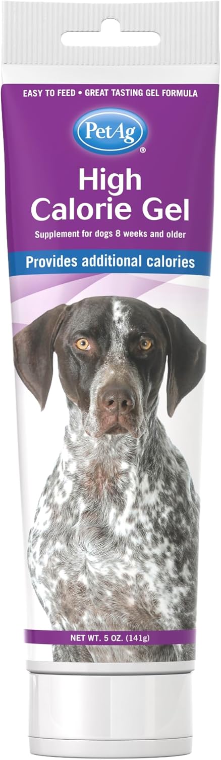 High Calorie Gel Supplement for Dogs - Pet-Ag, 5 oz, Chicken Flavor, Easy to Digest for Dogs 8 Weeks and Older