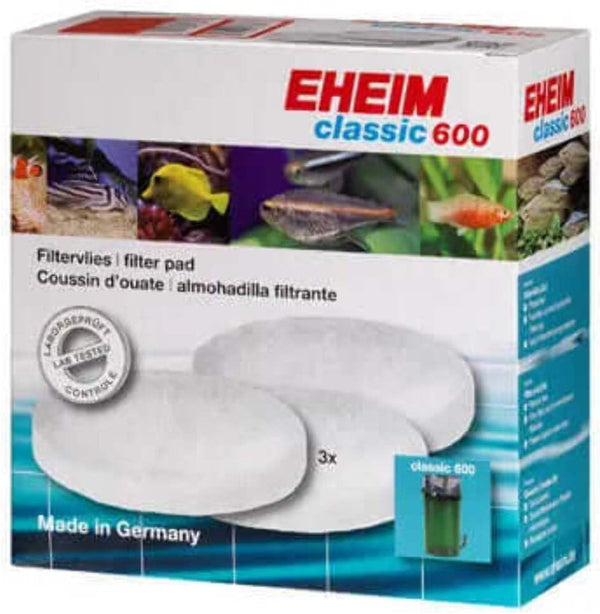 EHEIM Filter Pad (White) for Classic External Filter 600, 3 Pieces