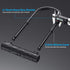 Heavy Duty Bike U Lock, 12 Ton Shear, 20mm Anti-Theft Silicone Covered Lock with 4ft Steel Cable