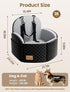 FGU 35 lbs, 2 Dog Car Seat for Small/Medium Dogs Up to Elevated Memory Foam Dog Booster Seat with Safety Belts, Travel