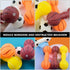 4Pcs Vinyl Barbell Dog Molar Chew Toy for Pet Dogs