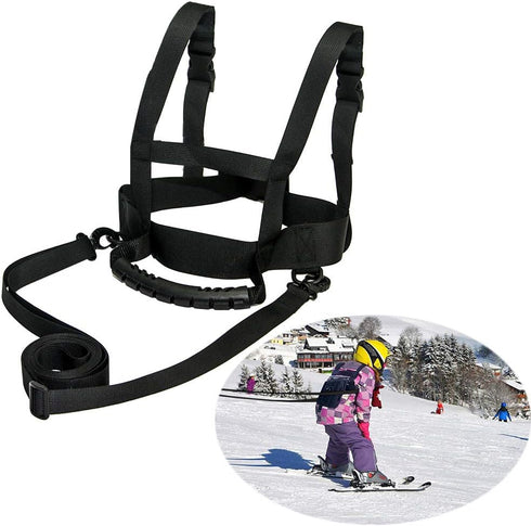 Kids Ski Harness Heavy Duty Shoulder Training Leash for Skiing, Skateboarding, Snowboarding, Cycling