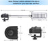 Small LED Clip Light for Fish Tank, Aquarium Light, 1 Yr Warranty