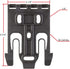 Safariland Quick Locking System Kit 9006483, Polymer Attachment for Weapon Holster, Black, One Size
