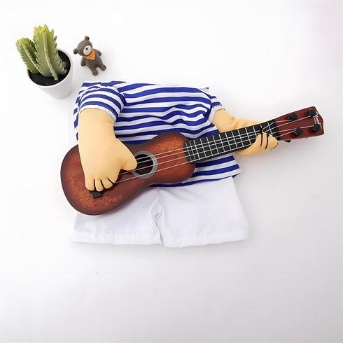 NACOCO Pet Guitar Costume Dog Costumes Cat Halloween Christmas Cosplay Party Outfit Clothes (L)