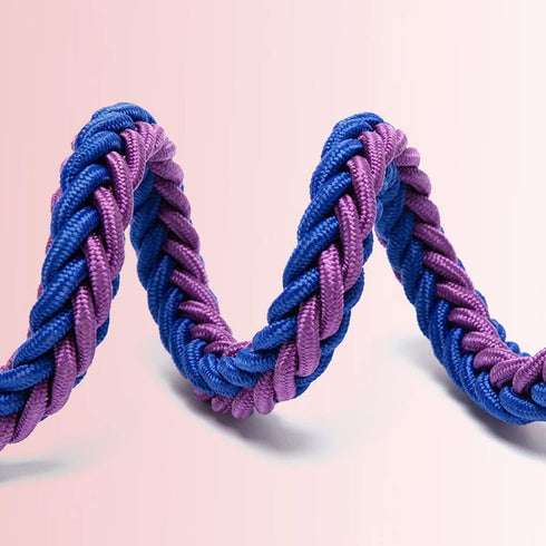 Dog Collar and Leash Set - Heavy Duty Nylon Braided Rope 4 FT Leash and Training Collar for Small, Medium & Large Dogs