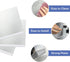 3 Pack Large Size Cat Litter Box Pee Shields - Easy Cleaning Frosted High Side Splash Guard for Open Top Litter Pan