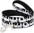 Dog Leash Nightmare Before Christmas - 7 Jack Expressions, Black White, 4 Feet Long, 1.0 Inch Wide
