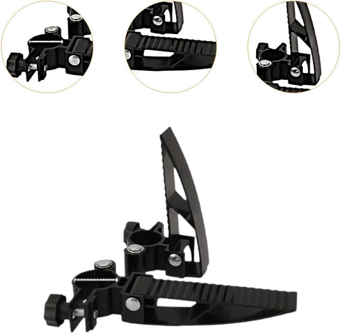 1 Vaveren Pair Fishing Chair Foot Pedals Foldable Chair Pedals Components Metal Adjustable Camping Chair Foot Rests