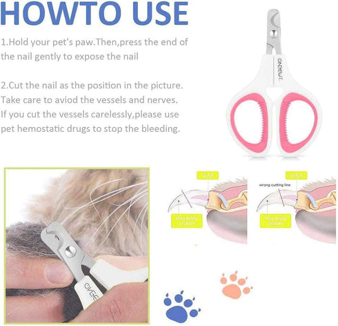 OneCut Trimming, Pet Nail Clippers, Update Version Cat & Kitten Claw Nail Clippers for Professional Pet Nail Clippers