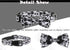 Halloween Dog Bow Tie Collar 2 Pack, Quick Release Spooky Collars for Medium Size Dogs