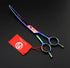 Purple Dragon 7.0 Inch Rhinestone Pet Grooming Scissors Set, 3PCS Dog Hair Cutting & Thinning Shears