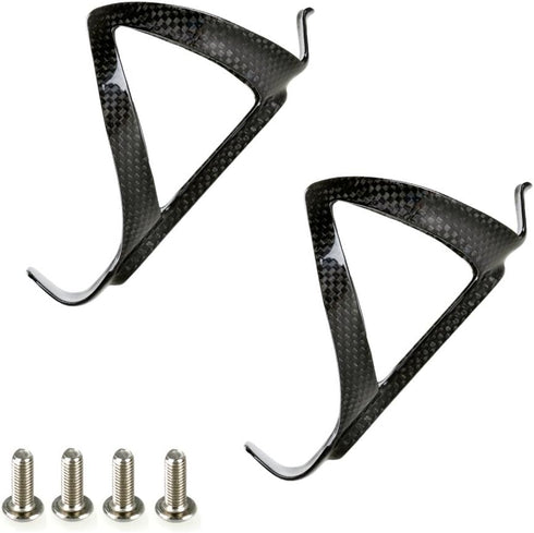 PERGEAR Carbon Fiber Lightweight Bicycle Water Bottle Cage for Cycling