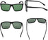 NIEEPA Men's Sports Polarized Square Frame Sunglasses NP1007