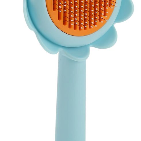 Pet Slicker Brush for Dogs, Cats, Rabbits, Self Cleaning Massage Grooming Brush for Shedding