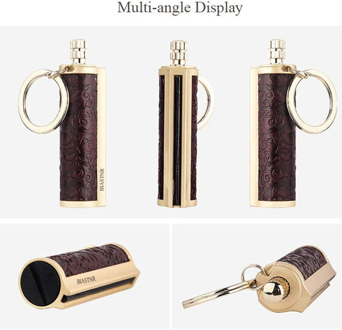 Permanent Match Keychain Matchstick Fire Starter Immortal Lighter, Refillable Flint Match Stick for Outdoor Camping,