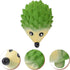 POPETPOP Hedgehog Squeaky Dog Toy, Soft Latex Chew Toy for Small Medium Pets, Funny Animal Fetch Play Toy
