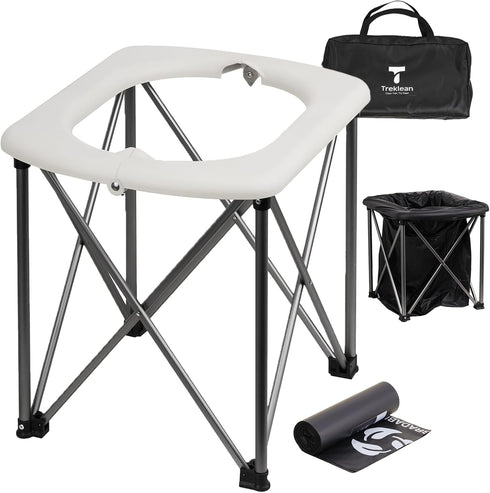 Portable Toilet for Camping Toulet Foldable Porta Potty for Adults Toilet Seat