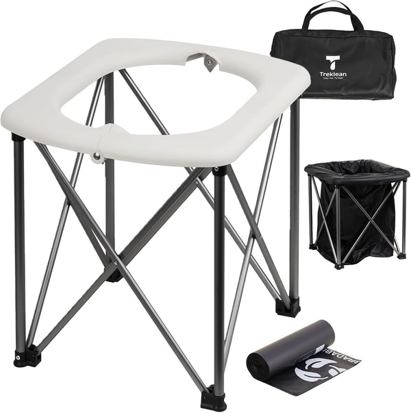 Portable Toilet for Camping Toulet Foldable Porta Potty for Adults Toilet Seat