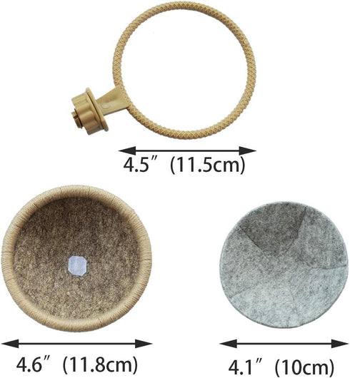 FOIBURELY Bird Nest for Canary Finch Parrot – Felt Nest 4.5 Inches