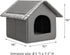 Hollypet Cozy Pet Bed House, Warm Cave Sleeping Bed for Puppy Nest, Cats and Small Dogs, Gray